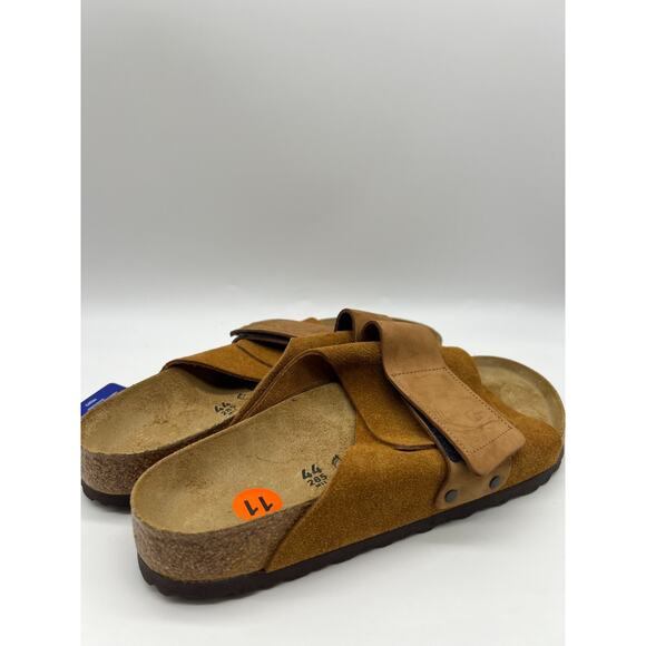 Birkenstock Kyoto Mink Nubuck Suede Leather Slides Men's Size 11 - Picture 15 of 16